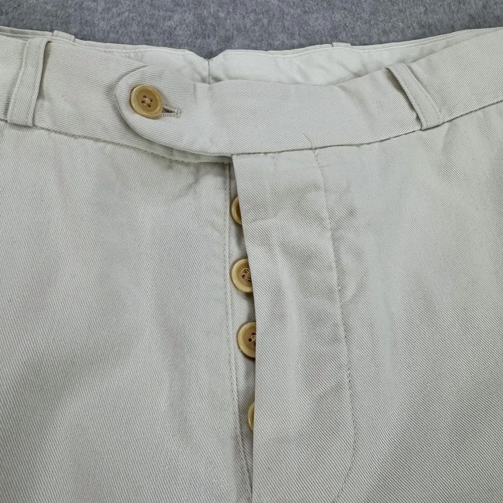 Polo Ralph Lauren Pants Mens 34x30 Beige Cotton Chino Casual Adjustable Waist